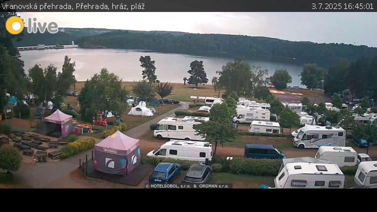Vranovská přehrada - Přehrada, hráz, pláž - 3.7.2025 v 16:45