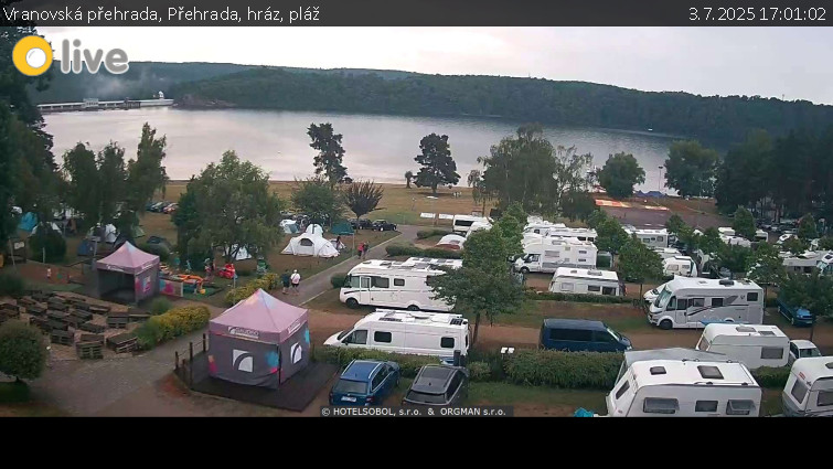 Vranovská přehrada - Přehrada, hráz, pláž - 3.7.2025 v 17:01
