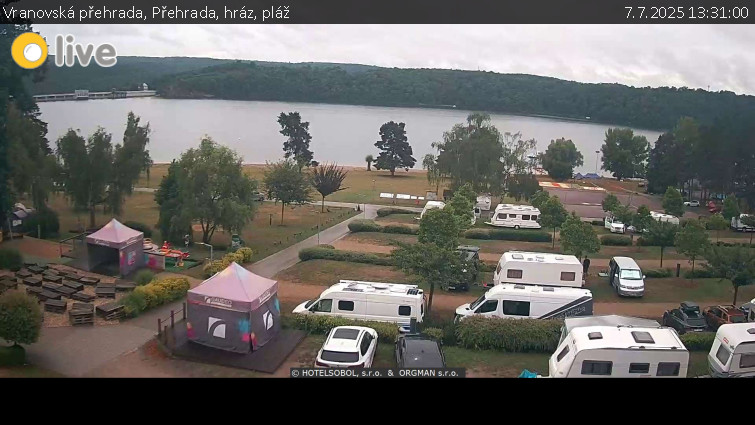 Vranovská přehrada - Přehrada, hráz, pláž - 7.7.2025 v 13:31 Vranovská přehrada - Přehrada, hráz, pláž - 7.7.2025 v 13:31