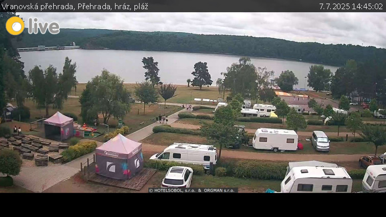 Vranovská přehrada - Přehrada, hráz, pláž - 7.7.2025 v 14:45 Vranovská přehrada - Přehrada, hráz, pláž - 7.7.2025 v 14:45