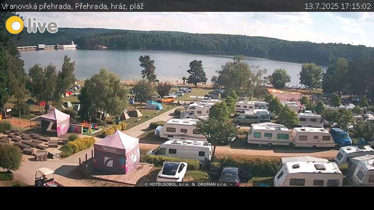 Vranovská přehrada - Přehrada, hráz, pláž - 13.7.2025 v 17:15 Vranovská přehrada - Přehrada, hráz, pláž - 13.7.2025 v 17:15