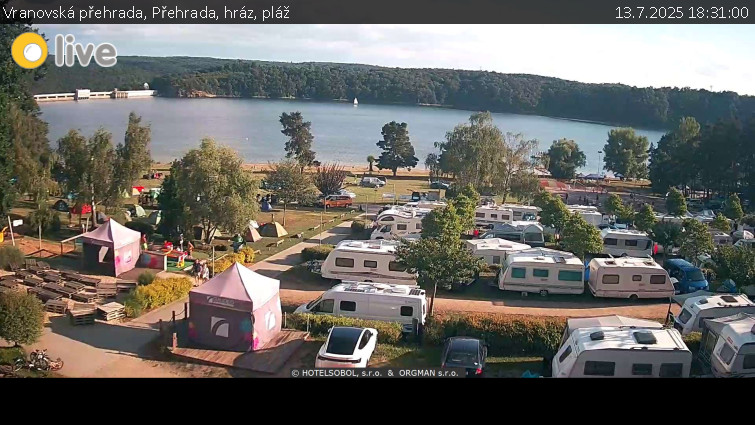 Vranovská přehrada - Přehrada, hráz, pláž - 13.7.2025 v 18:31 Vranovská přehrada - Přehrada, hráz, pláž - 13.7.2025 v 18:31