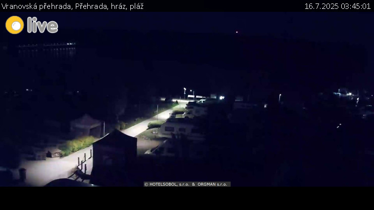 Vranovská přehrada - Přehrada, hráz, pláž - 16.7.2025 v 03:45 Vranovská přehrada - Přehrada, hráz, pláž - 16.7.2025 v 03:45