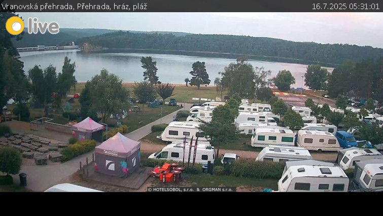 Vranovská přehrada - Přehrada, hráz, pláž - 16.7.2025 v 05:31 Vranovská přehrada - Přehrada, hráz, pláž - 16.7.2025 v 05:31