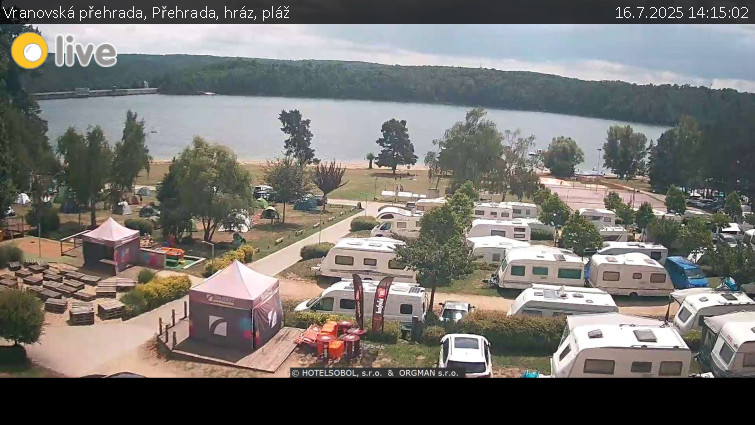 Vranovská přehrada - Přehrada, hráz, pláž - 16.7.2025 v 14:15 Vranovská přehrada - Přehrada, hráz, pláž - 16.7.2025 v 14:15