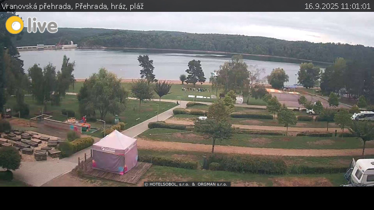 Vranovská přehrada - Přehrada, hráz, pláž - 16.9.2025 v 11:01