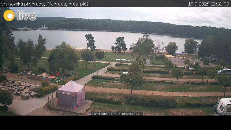 Vranovská přehrada - Přehrada, hráz, pláž - 16.9.2025 v 12:31