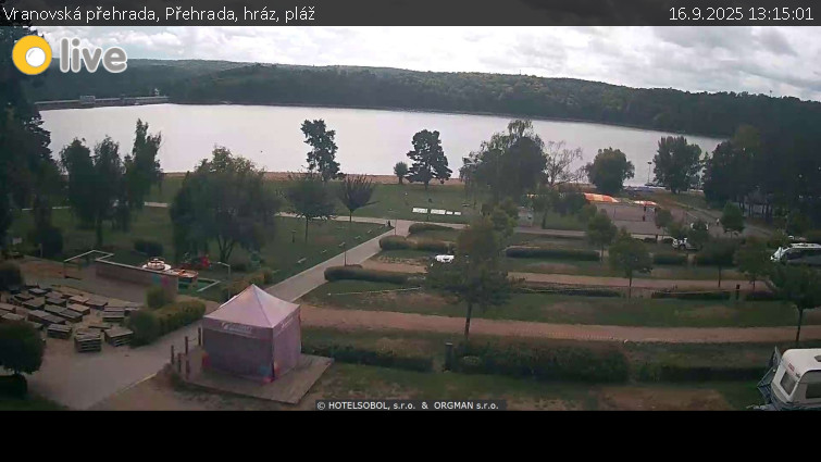 Vranovská přehrada - Přehrada, hráz, pláž - 16.9.2025 v 13:15