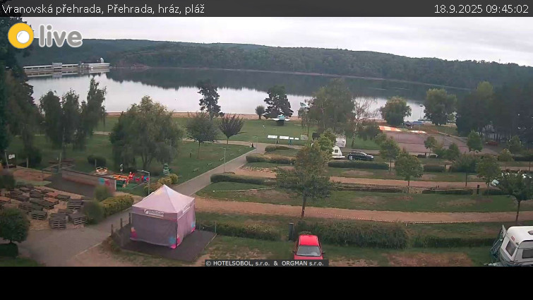 Vranovská přehrada - Přehrada, hráz, pláž - 18.9.2025 v 09:45 Vranovská přehrada - Přehrada, hráz, pláž - 18.9.2025 v 09:45