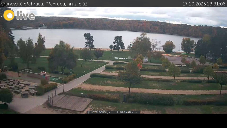 Vranovská přehrada - Přehrada, hráz, pláž - 17.10.2025 v 13:31 Vranovská přehrada - Přehrada, hráz, pláž - 17.10.2025 v 13:31