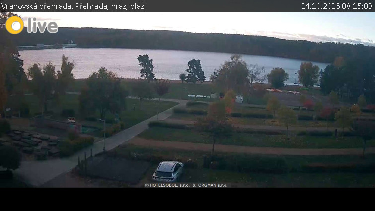 Vranovská přehrada - Přehrada, hráz, pláž - 24.10.2025 v 08:15 Vranovská přehrada - Přehrada, hráz, pláž - 24.10.2025 v 08:15