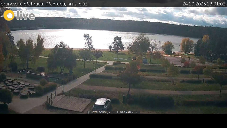 Vranovská přehrada - Přehrada, hráz, pláž - 24.10.2025 v 13:01