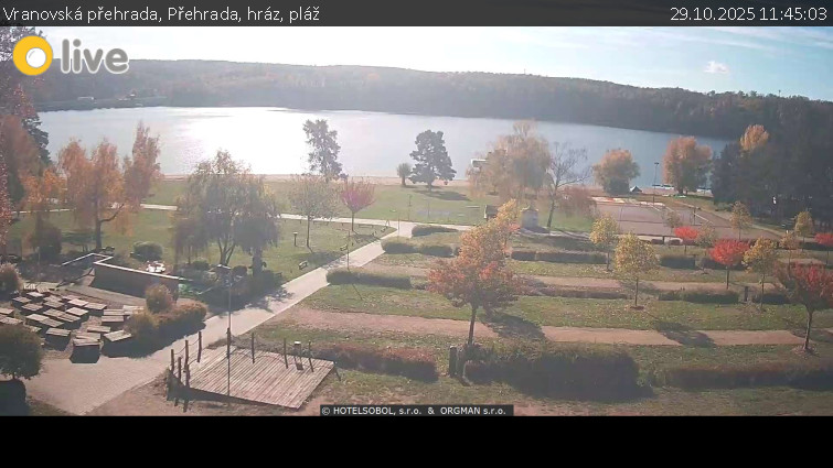 Vranovská přehrada - Přehrada, hráz, pláž - 29.10.2025 v 11:45 Vranovská přehrada - Přehrada, hráz, pláž - 29.10.2025 v 11:45