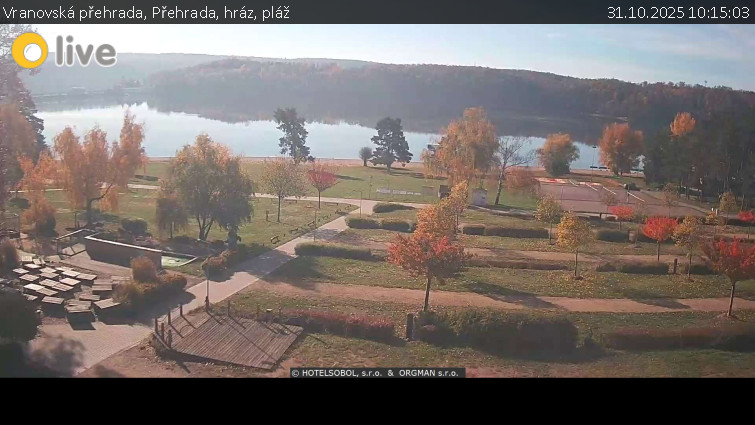 Vranovská přehrada - Přehrada, hráz, pláž - 31.10.2025 v 10:15 Vranovská přehrada - Přehrada, hráz, pláž - 31.10.2025 v 10:15
