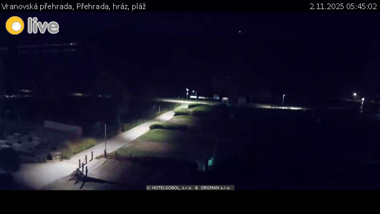 Vranovská přehrada - Přehrada, hráz, pláž - 2.11.2025 v 05:45 Vranovská přehrada - Přehrada, hráz, pláž - 2.11.2025 v 05:45