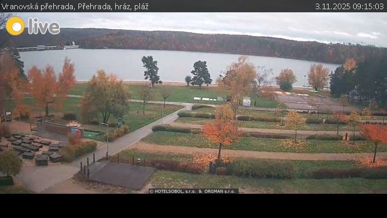 Vranovská přehrada - Přehrada, hráz, pláž - 3.11.2025 v 09:15