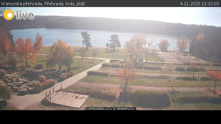 Vranovská přehrada - Přehrada, hráz, pláž - 4.11.2025 v 13:15