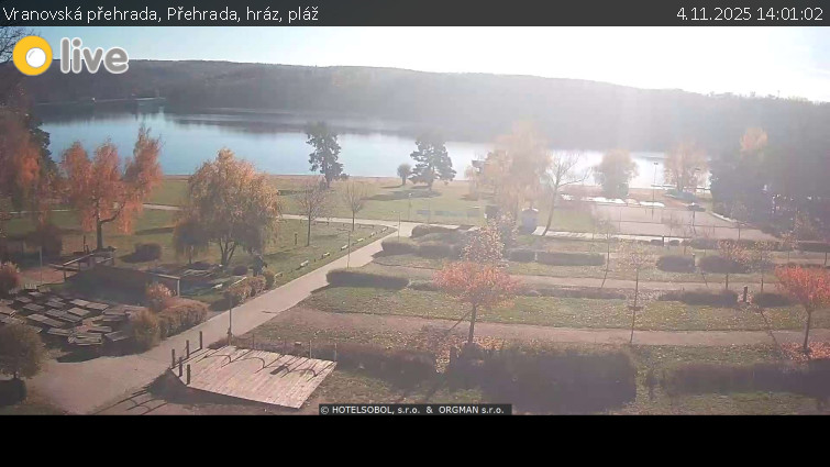 Vranovská přehrada - Přehrada, hráz, pláž - 4.11.2025 v 14:01