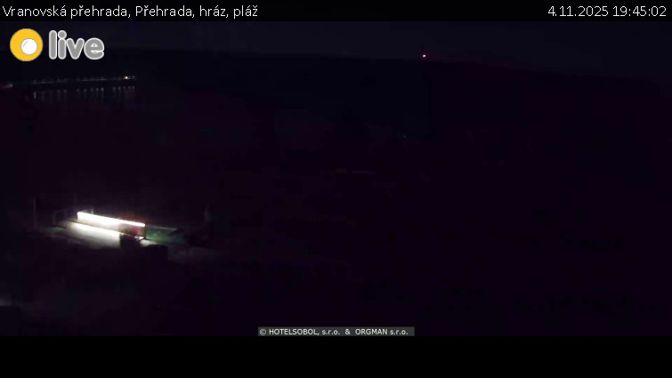 Vranovská přehrada - Přehrada, hráz, pláž - 4.11.2025 v 19:45