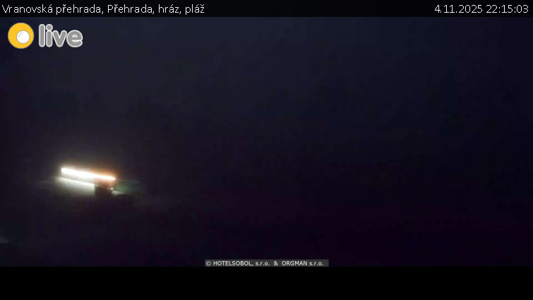 Vranovská přehrada - Přehrada, hráz, pláž - 4.11.2025 v 22:15