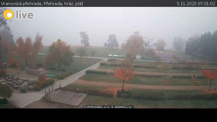 Vranovská přehrada - Přehrada, hráz, pláž - 5.11.2025 v 07:01