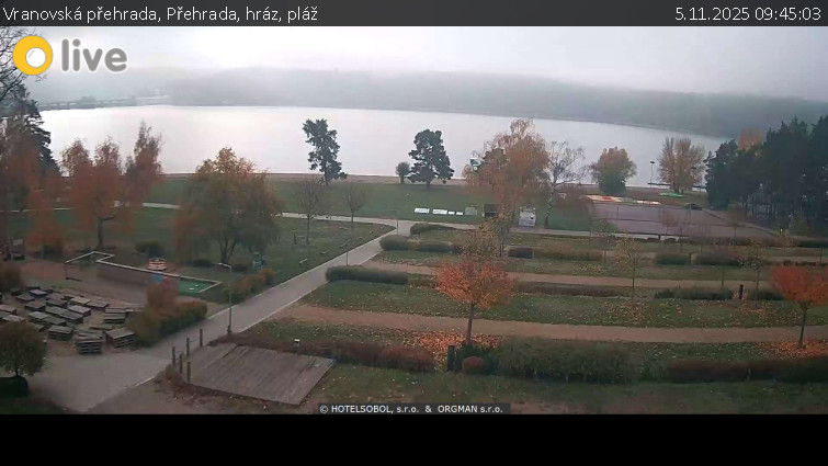 Vranovská přehrada - Přehrada, hráz, pláž - 5.11.2025 v 09:45