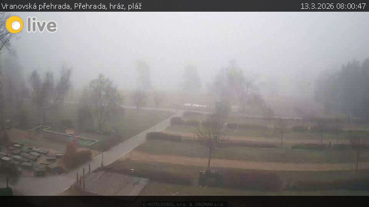 Vranovská přehrada - Přehrada, hráz, pláž - 13.3.2026 v 08:00