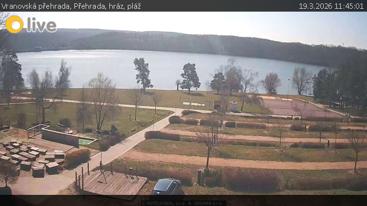 Vranovská přehrada - Přehrada, hráz, pláž - 19.3.2026 v 11:45