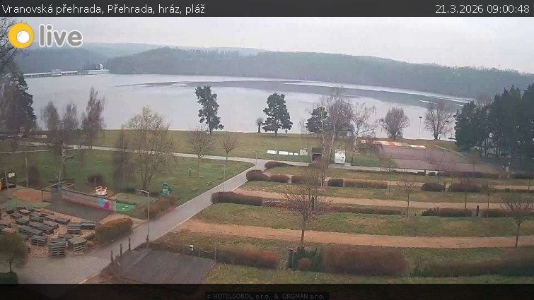 Vranovská přehrada - Přehrada, hráz, pláž - 21.3.2026 v 09:00