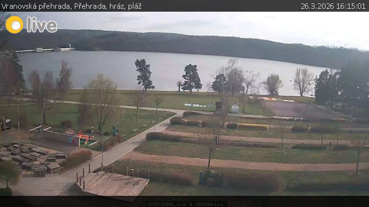 Vranovská přehrada - Přehrada, hráz, pláž - 26.3.2026 v 16:15