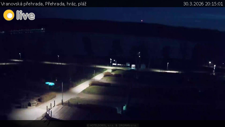 Vranovská přehrada - Přehrada, hráz, pláž - 30.3.2026 v 20:15