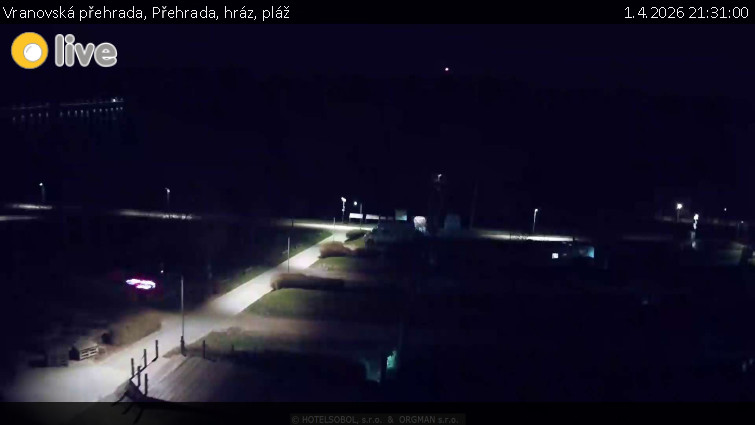 Vranovská přehrada - Přehrada, hráz, pláž - 1.4.2026 v 21:31