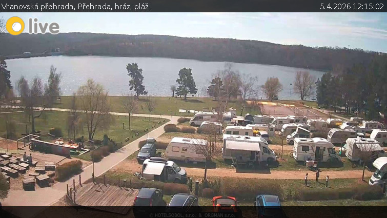 Vranovská přehrada - Přehrada, hráz, pláž - 5.4.2026 v 12:15