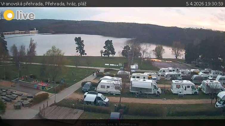 Vranovská přehrada - Přehrada, hráz, pláž - 5.4.2026 v 19:30