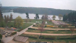 Přehrada, hráz, pláž