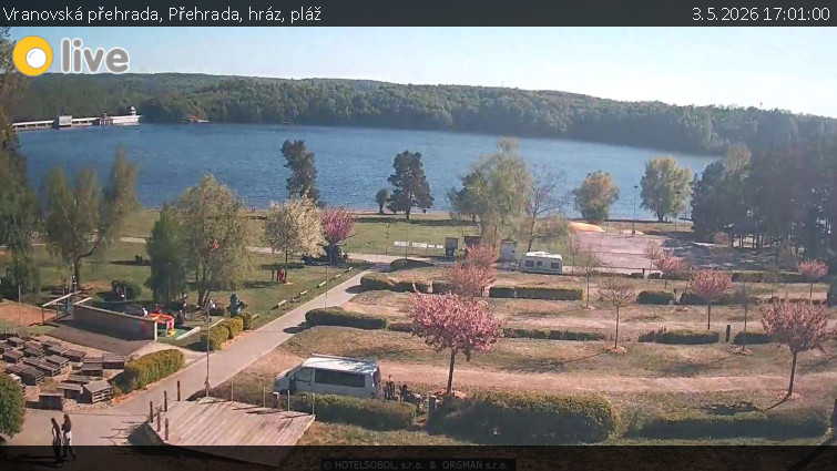 Vranovská přehrada - Přehrada, hráz, pláž - 3.5.2026 v 17:01