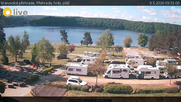Vranovská přehrada - Přehrada, hráz, pláž - 8.5.2026 v 09:31
