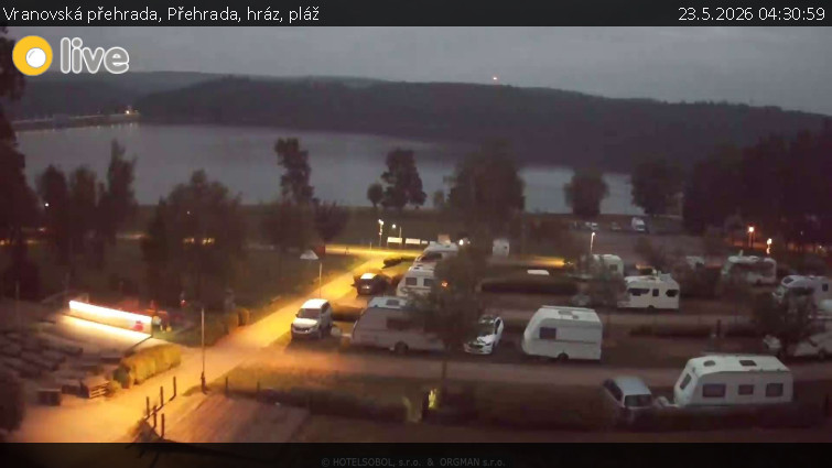 Vranovská přehrada - Přehrada, hráz, pláž - 23.5.2026 v 04:30