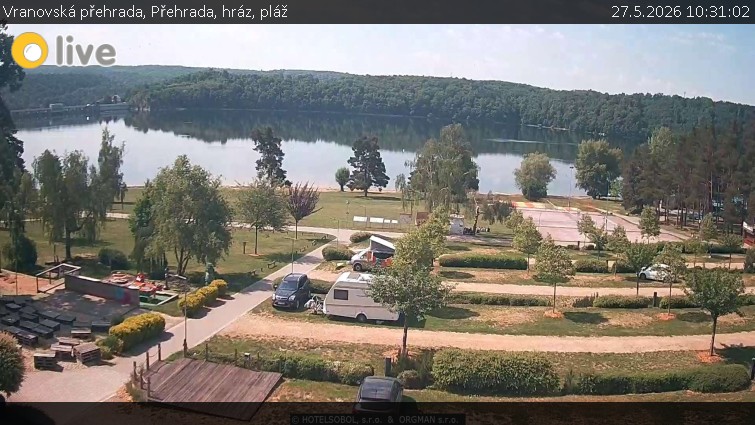 Vranovská přehrada - Přehrada, hráz, pláž - 27.5.2026 v 10:31