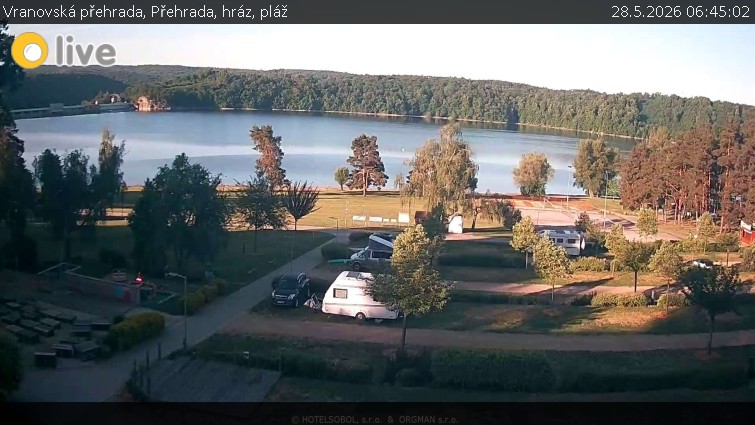 Vranovská přehrada - Přehrada, hráz, pláž - 28.5.2026 v 06:45