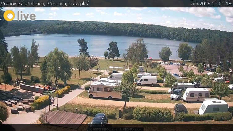 Vranovská přehrada - Přehrada, hráz, pláž - 6.6.2026 v 11:01