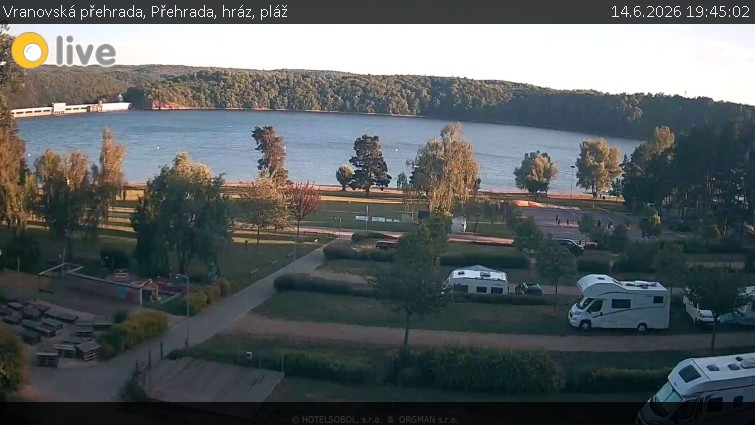 Vranovská přehrada - Přehrada, hráz, pláž - 14.6.2026 v 19:45