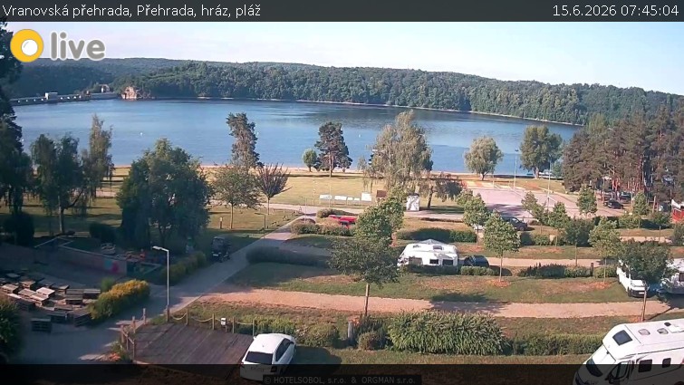 Vranovská přehrada - Přehrada, hráz, pláž - 15.6.2026 v 07:45