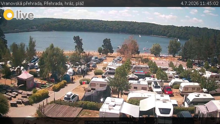 Vranovská přehrada - Přehrada, hráz, pláž - 4.7.2026 v 11:45