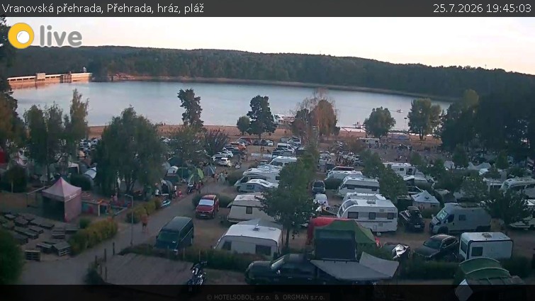 Vranovská přehrada - Přehrada, hráz, pláž - 25.7.2026 v 19:45