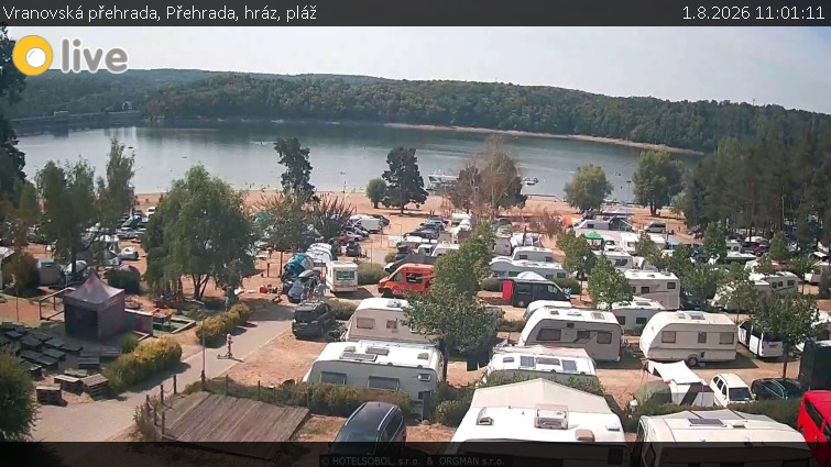 Vranovská přehrada - Přehrada, hráz, pláž - 1.8.2026 v 11:01