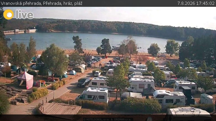 Vranovská přehrada - Přehrada, hráz, pláž - 7.8.2026 v 17:45