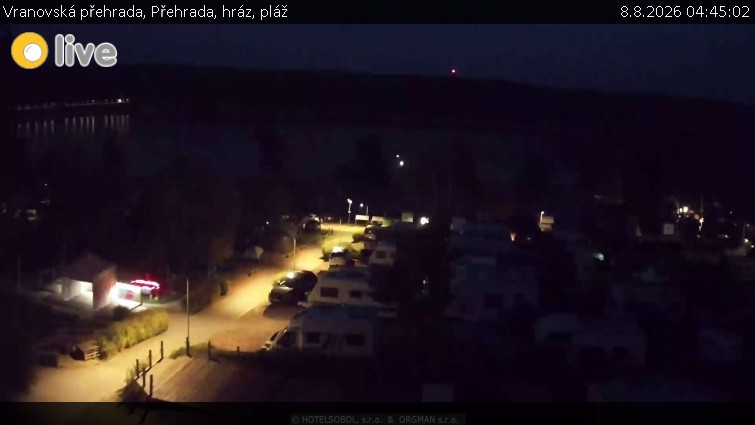 Vranovská přehrada - Přehrada, hráz, pláž - 8.8.2026 v 04:45