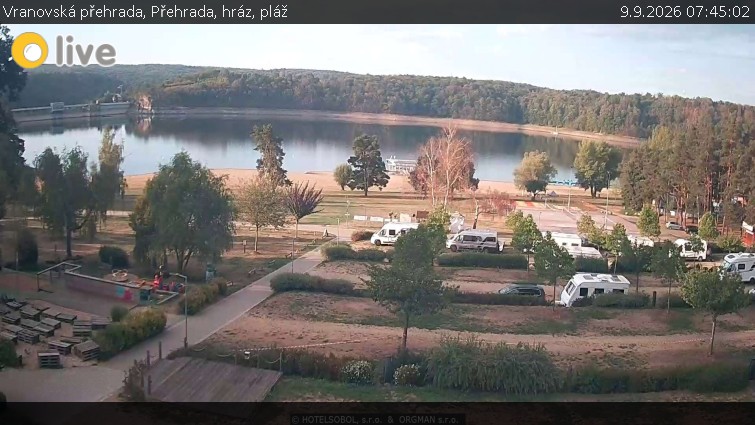 Vranovská přehrada - Přehrada, hráz, pláž - 9.9.2026 v 07:45