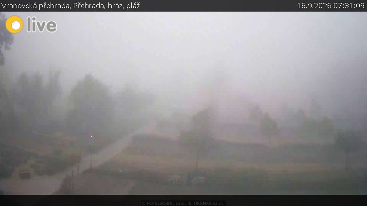 Vranovská přehrada - Přehrada, hráz, pláž - 16.9.2026 v 07:31